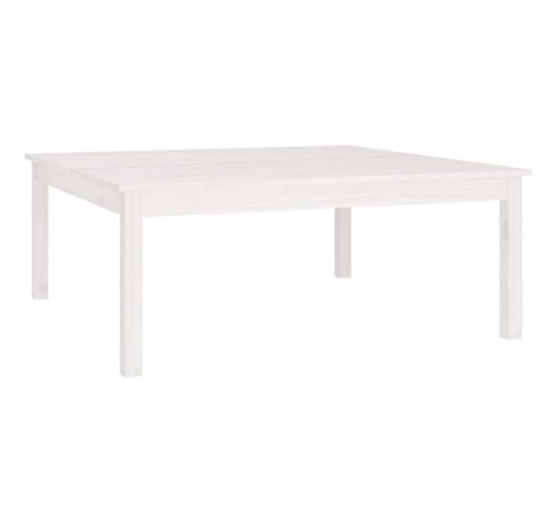 vidaXL Couchtisch Couchtisch Weiß 100x100x40 cm Massivholz Kiefer von vidaXL
