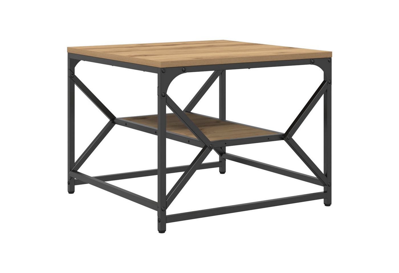 vidaXL Couchtisch Couchtisch mit Regal Artisan Eiche 51x50x40 cm (1-St) von vidaXL