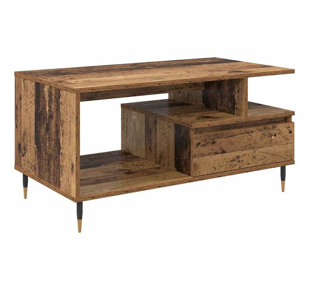 vidaXL Couchtisch Couchtisch mit Schubladen Altholz 90 x 49 x 45 cm Holzwerkstoff (1-St) von vidaXL