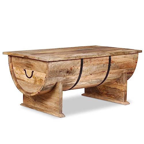 vidaXL Mangoholz Massiv Couchtisch 88x50x40 cm Kaffeetisch Beistelltisch Tisch von vidaXL