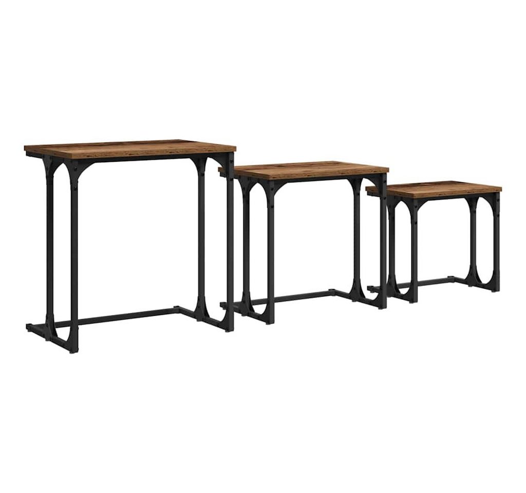 vidaXL Couchtisch Nesting Couchtisch 3 pcs Altholz 50,5 x 35 x 53 cm (3-St) von vidaXL