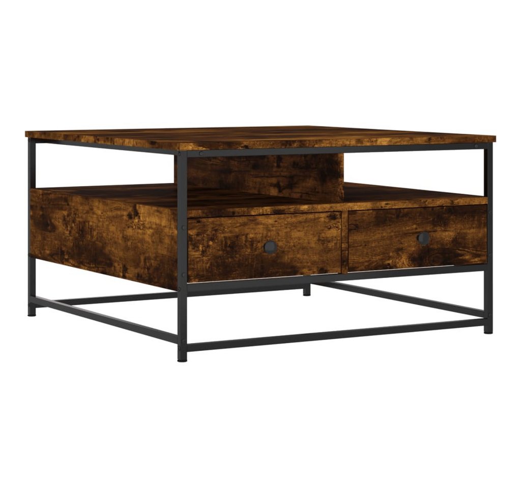 vidaXL Ablagetisch, Couchtisch Räuchereiche 80x80x45 cm Holzwerkstoff von vidaXL