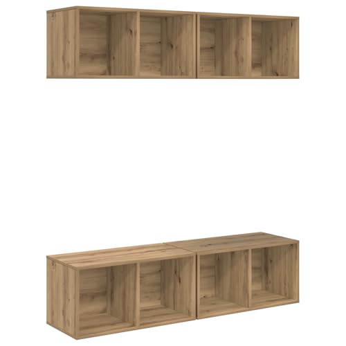 vidaXL Cube Storage Unit - ein modulares Regalsystem, das du einfach an die Wand hängen kannst. Perfekt, um dein Zuhause ordentlich zu halten und in deinem Wohnzimmer gut auszusehen. von vidaXL