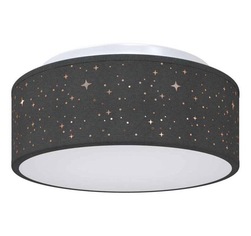 vidaXL Deckenleuchte Deckenlampe Schwarz 30 x 13.5 cm Stoff von vidaXL