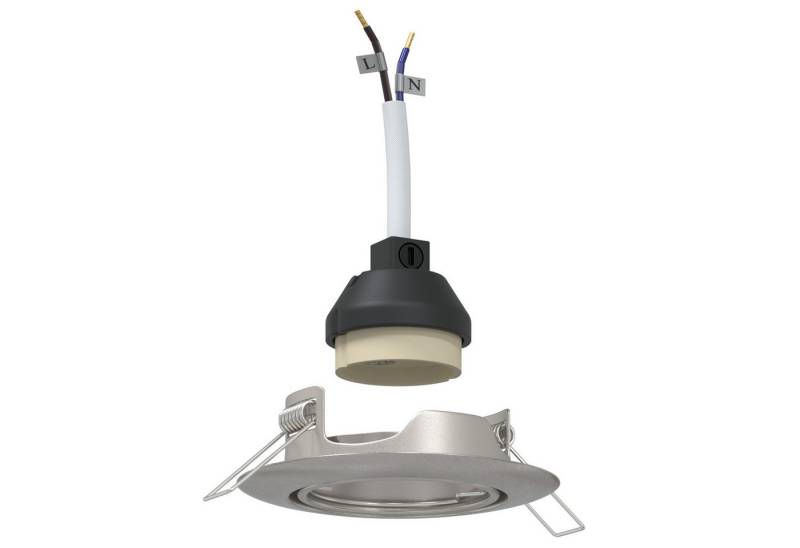 vidaXL Deckenleuchte Einbaustrahler 12 Stk. Rund GU10 Silbern Ø90 mm Stahl von vidaXL