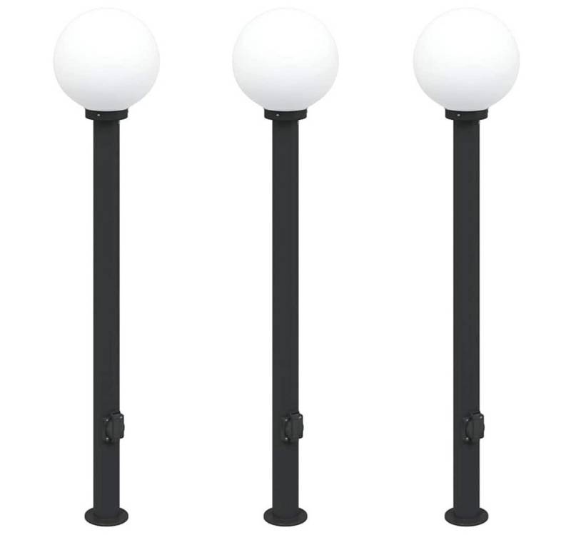 vidaXL Deckenleuchte Pollerleuchten mit Steckdose 3 Stk. 120 cm Schwarz IP44 vidaXL Deckenleuchte Pollerleuchten mit Steckdose 3 Stk. 120 cm Schwarz IP44 von vidaXL