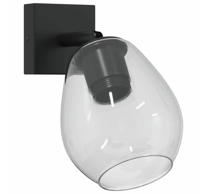 vidaXL Deckenleuchte Deckenstrahler Schwarz 13 x 13 x 26 cm Glas und Metall von vidaXL