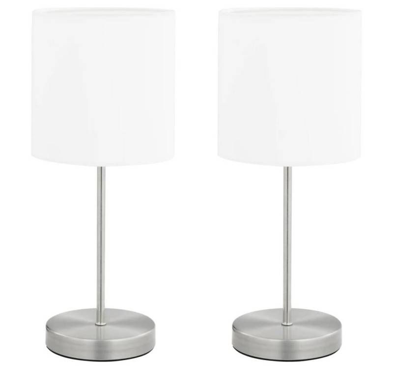 vidaXL Deckenleuchte Tischlampen 2 Stk. Touch-Sensor Weiß E14 von vidaXL