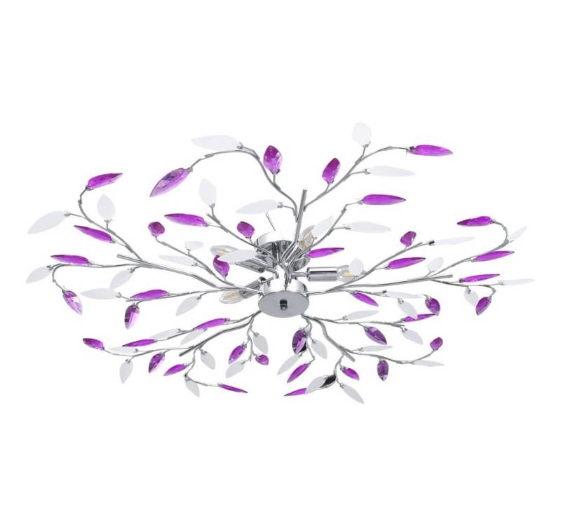 vidaXL Deckenleuchten Deckenlampe Lampe Leuchte Deckenleuchte mit Acrylglas-Blätter für 5 x von vidaXL