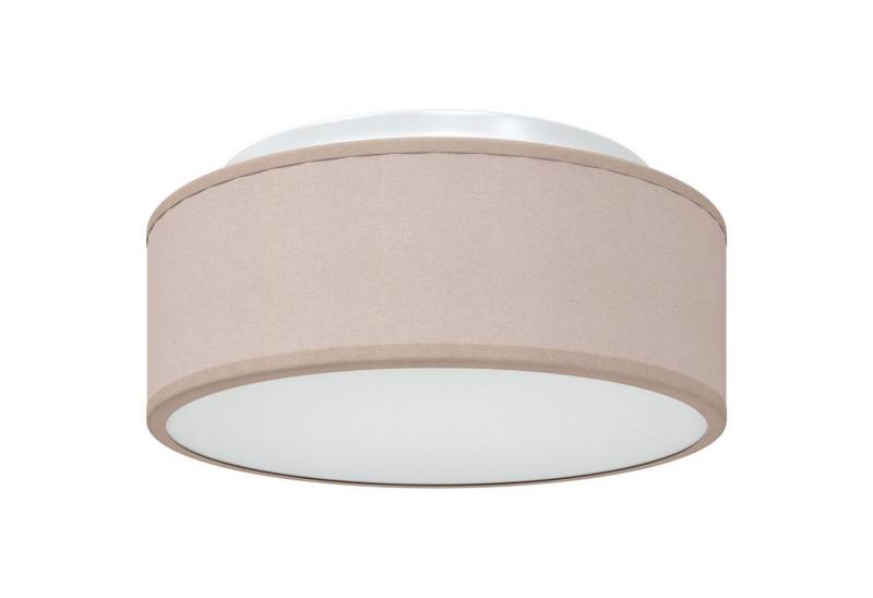 vidaXL Deckenleuchten Deckenleuchten Flush Mount Taupe 30 cm Stoff E27 von vidaXL