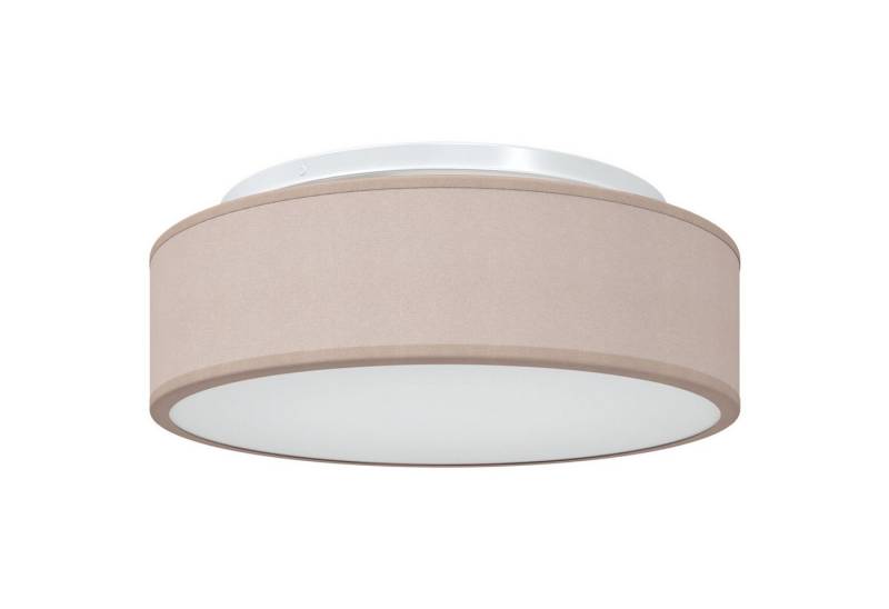 vidaXL Deckenleuchten Deckenleuchten Flush Mount Taupe Ø 38 cm Stoff E27 von vidaXL