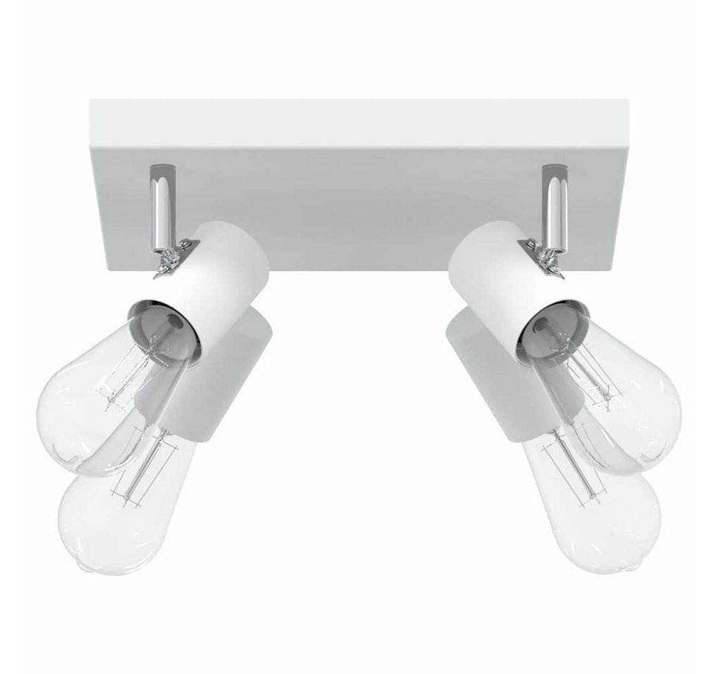 vidaXL Deckenleuchten Deckenstrahler 4-Weg verstellbar Weiß E27 von vidaXL