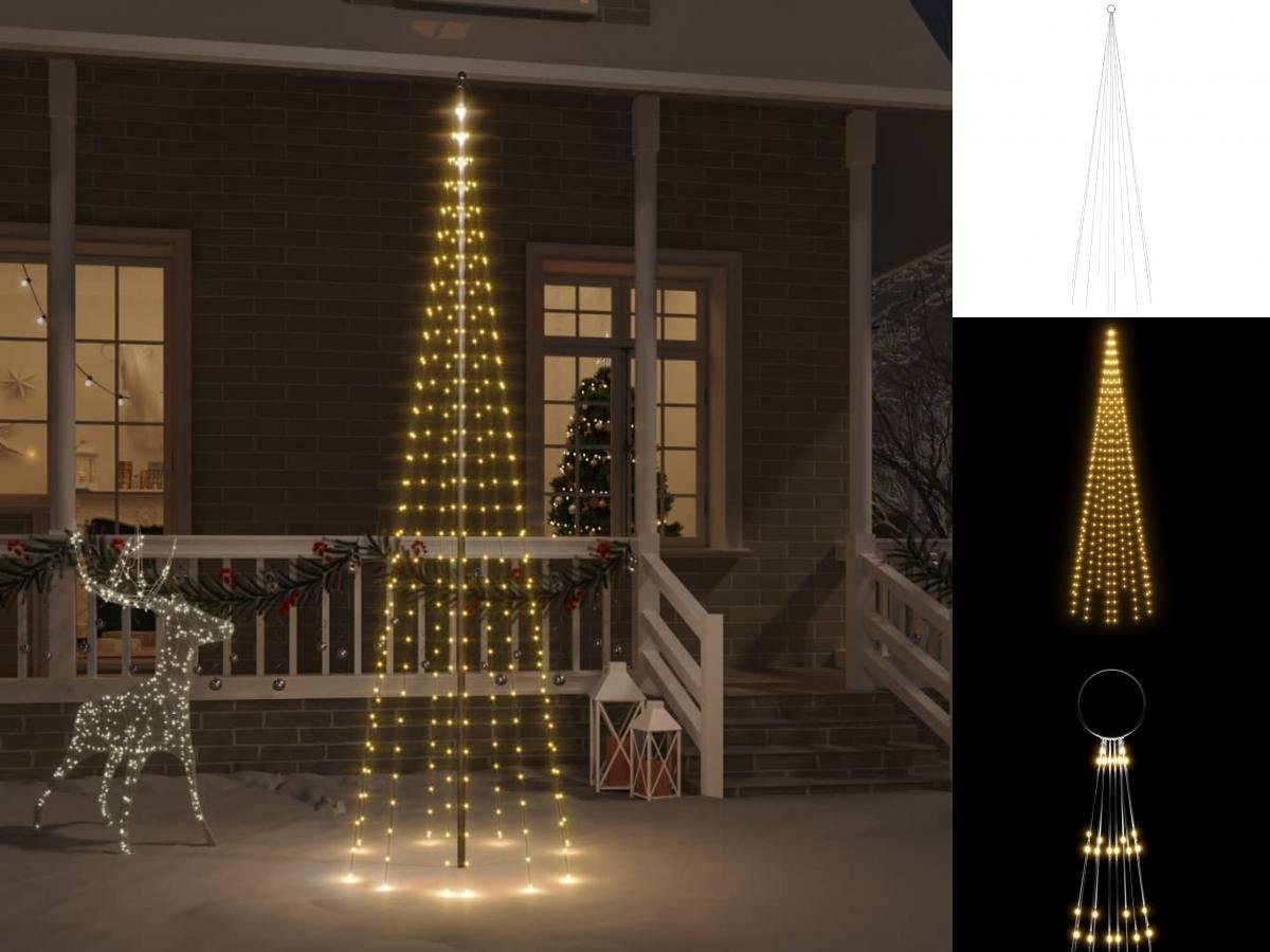 vidaXL Dekolicht LED-Weihnachtsbaum für Fahnenmast Warmweiß 310 LEDs 300 cm vidaXL Dekolicht LED-Weihnachtsbaum für Fahnenmast Warmweiß 310 LEDs 300 cm von vidaXL