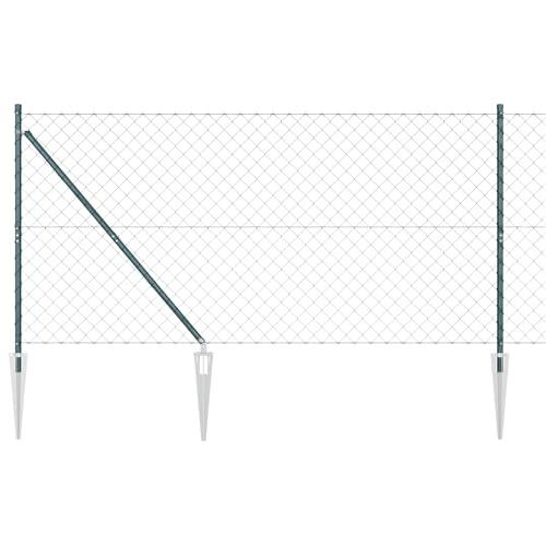 vidaXL Drahtzaun mit 7 Spike-Posts 1,4x10 m verzinkter Stahl vidaXL Drahtzaun mit 7 Spike-Posts 1,4x10 m verzinkter Stahl von vidaXL