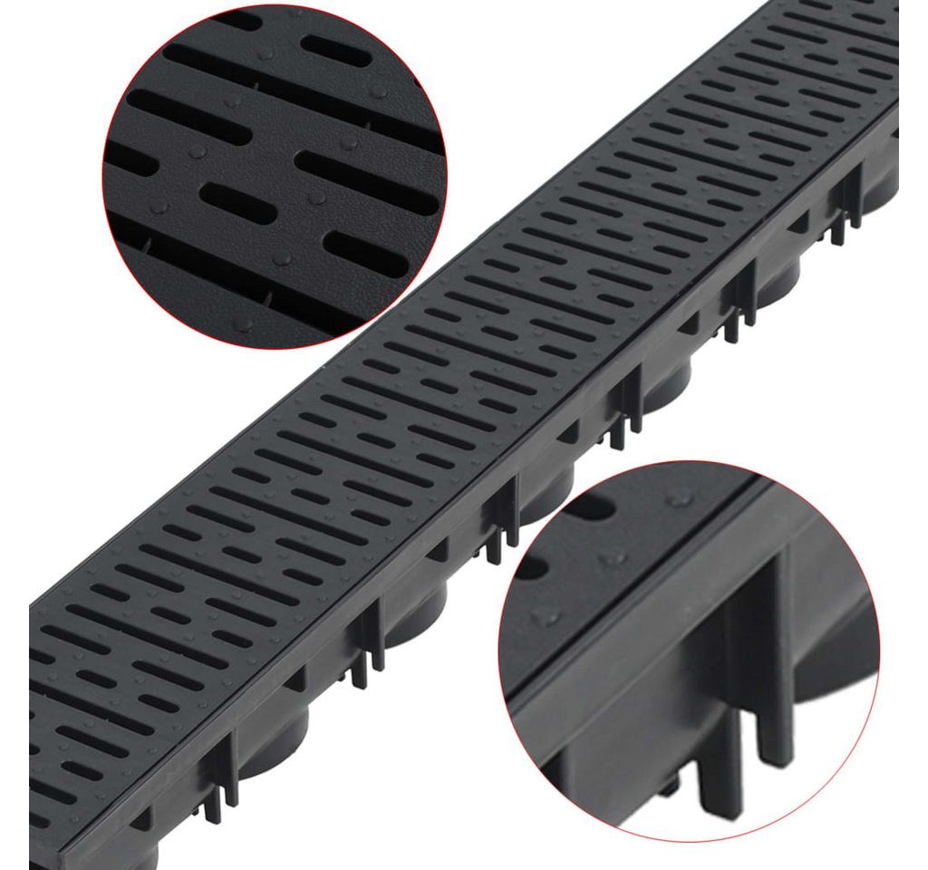 vidaXL Duschablauf, Ablaufrinnen Kunststoff 3 m von vidaXL