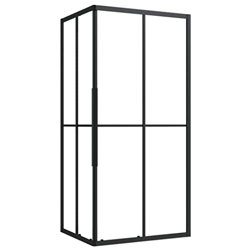vidaXL Duschkabine Eckeinstieg Duschwand Duschabtrennung Dusche Bad Badezimmer Duschtür ESG 90x70x180cm Aluminiumprofil Schwarz Transparent vidaXL Duschkabine Eckeinstieg Duschwand Duschabtrennung Dusche Bad Badezimmer Duschtür ESG 90x70x180cm Aluminiumprofil Schwarz Transparent von vidaXL