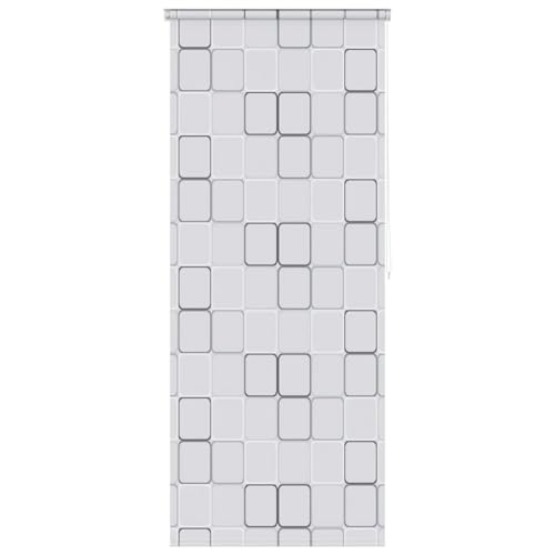 vidaXL Duschrollo 80x240cm Quadratmuster Duschvorhang Badewannenvorhang Rollo vidaXL Duschrollo 80x240cm Quadratmuster Duschvorhang Badewannenvorhang Rollo von vidaXL