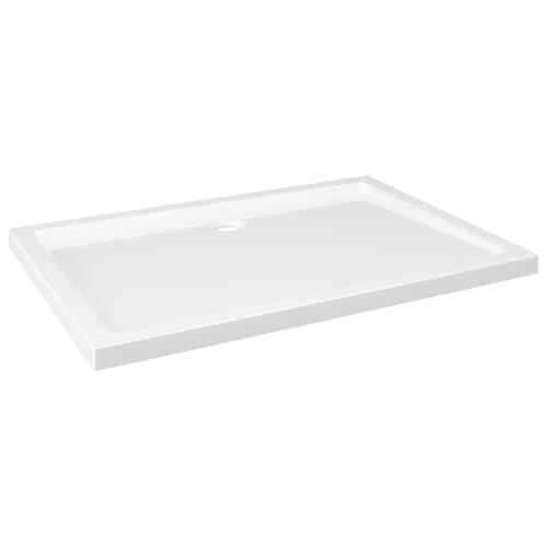vidaXL Duschtasse Niedrige Schwelle Duschwanne Bad Brausewanne Brausetasse Duschbecken Dusche Wanne Bad Badezimmer ABS Rechteckig Weiß 70x100cm von vidaXL