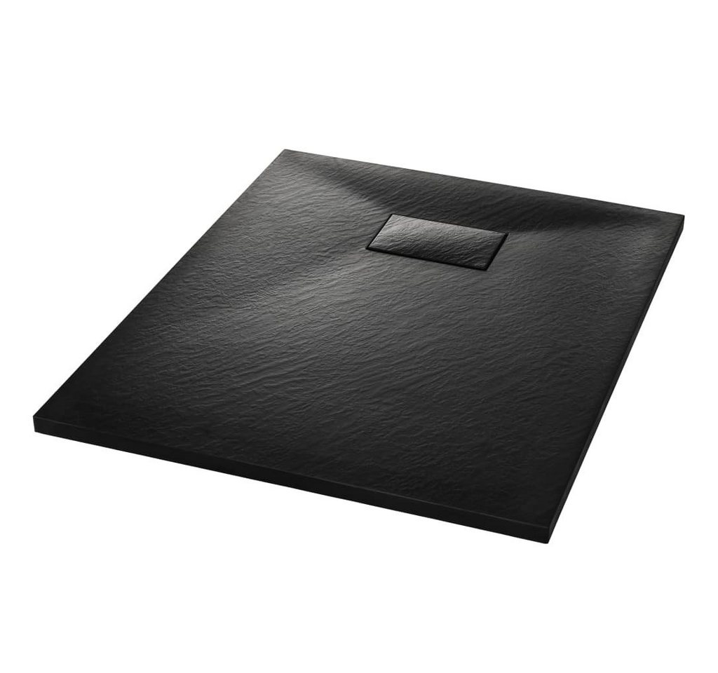 vidaXL Duschwanne Duschwanne SMC Schwarz 90×70 cm von vidaXL