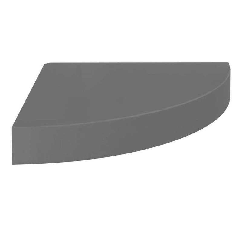 vidaXL Eckregal Eck-Schweberegal Hochglanz-Grau 25x25x3,8 cm MDF vidaXL Eckregal Eck-Schweberegal Hochglanz-Grau 25x25x3,8 cm MDF von vidaXL