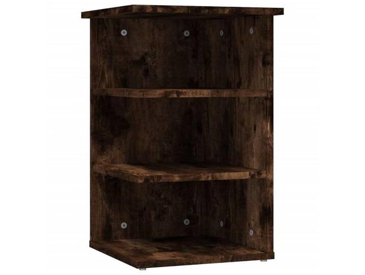 vidaXL Eckregal Eckregal Beistellregal Räuchereiche 35x35x55 cm Spanplatte Kommode, braun vidaXL Eckregal Eckregal Beistellregal Räuchereiche 35x35x55 cm Spanplatte Kommode, braun von vidaXL