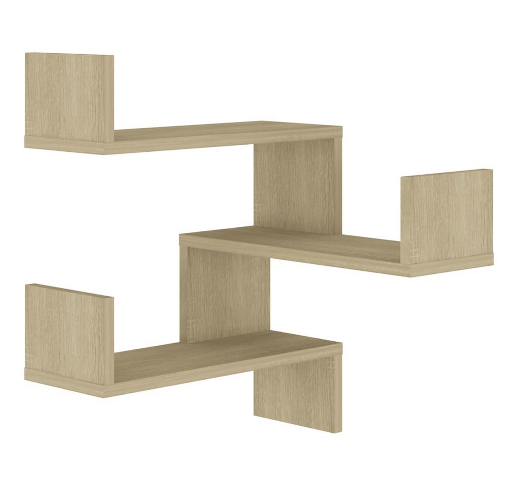 vidaXL Eckregal Wandregal Eckregal Sonoma Eiche 40x40x50 cm Spanplatte vidaXL Eckregal Wandregal Eckregal Sonoma Eiche 40x40x50 cm Spanplatte von vidaXL