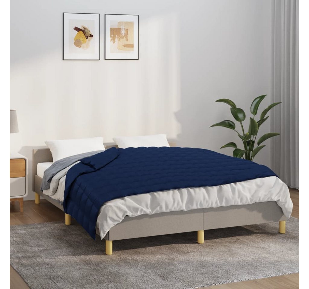 vidaXL Einziehdecke Gewichtsdecke Blau 122x183 cm 5 kg Stoff Bettdecke vidaXL Einziehdecke Gewichtsdecke Blau 122x183 cm 5 kg Stoff Bettdecke von vidaXL