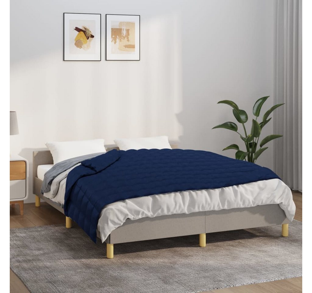 vidaXL Einziehdecke Gewichtsdecke Blau 150x200 cm 11 kg Stoff Therapie Bettdecke Einschlaf vidaXL Einziehdecke Gewichtsdecke Blau 150x200 cm 11 kg Stoff Therapie Bettdecke Einschlaf von vidaXL
