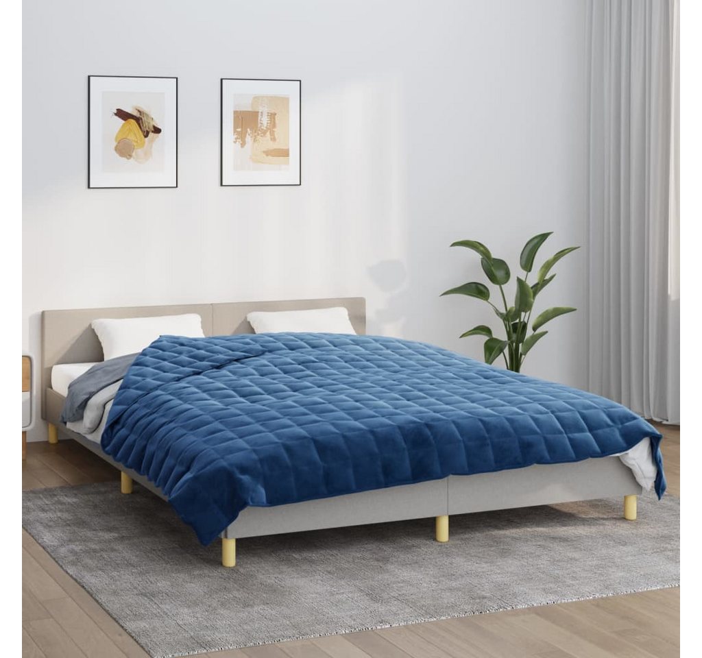 vidaXL Einziehdecke Gewichtsdecke Blau 200x200 cm 13 kg Stoff Bettdecke vidaXL Einziehdecke Gewichtsdecke Blau 200x200 cm 13 kg Stoff Bettdecke von vidaXL