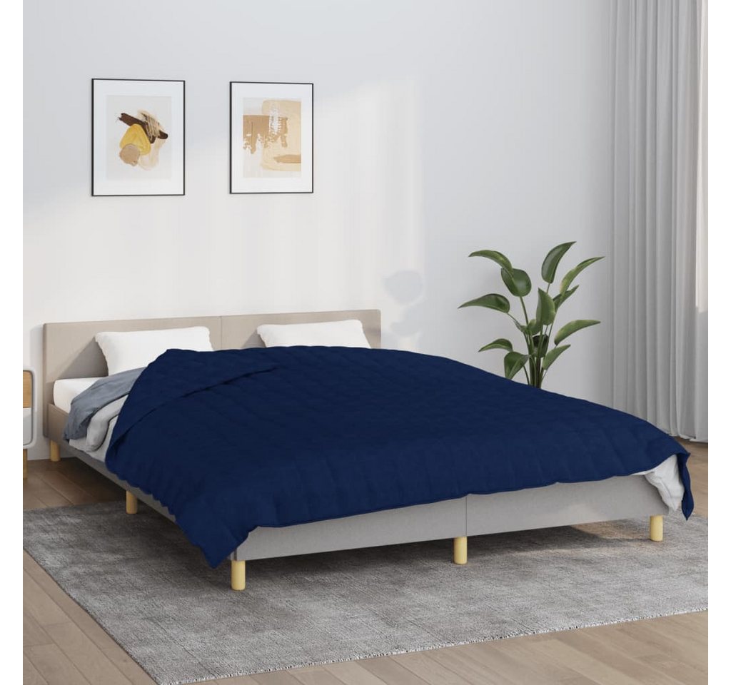 vidaXL Einziehdecke Gewichtsdecke Blau 200x230 cm 13 kg Stoff Bettdecke vidaXL Einziehdecke Gewichtsdecke Blau 200x230 cm 13 kg Stoff Bettdecke von vidaXL