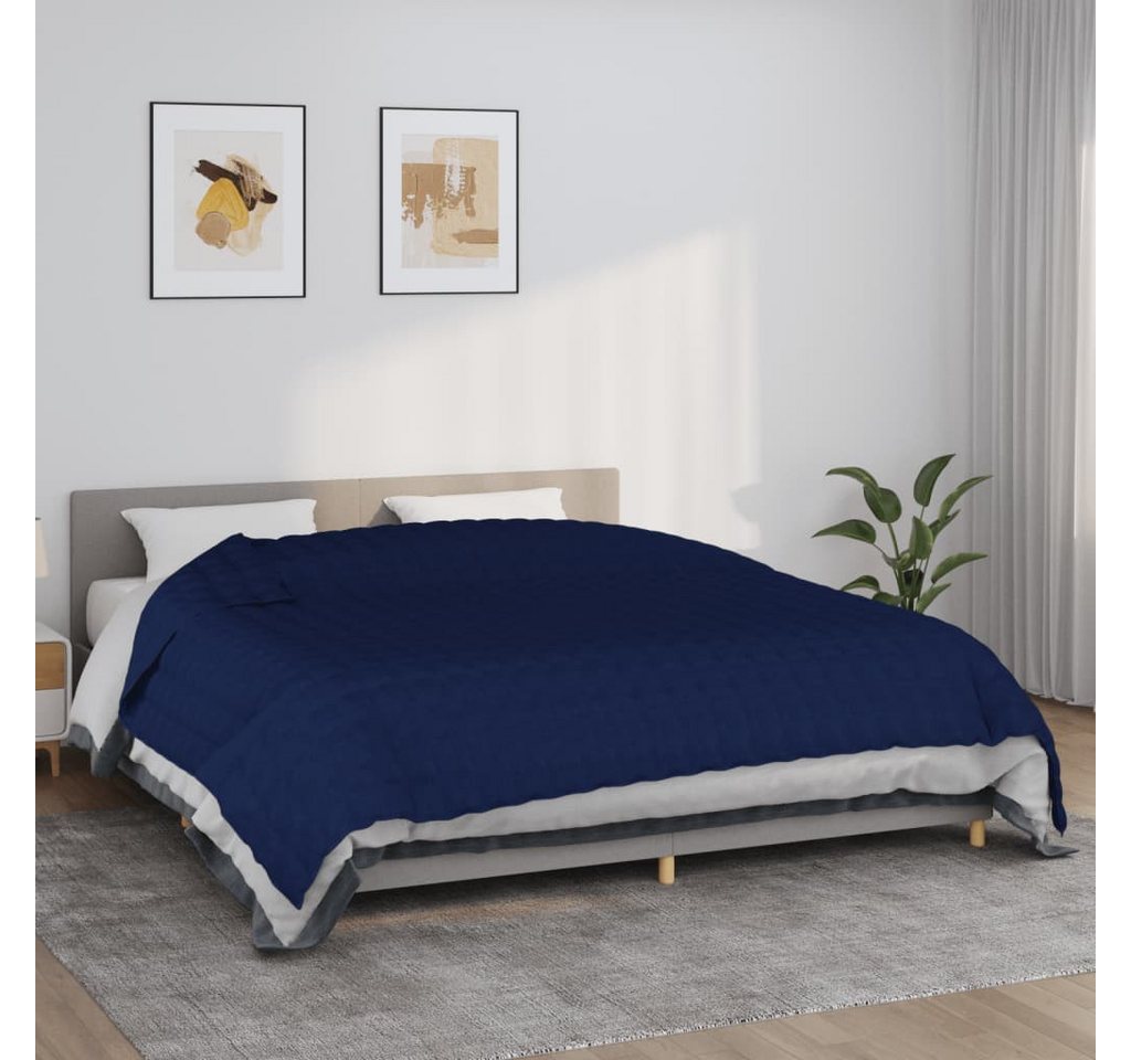 vidaXL Einziehdecke Gewichtsdecke Blau 235x290 cm 15 kg Stoff Therapie Bettdecke Einschlaf vidaXL Einziehdecke Gewichtsdecke Blau 235x290 cm 15 kg Stoff Therapie Bettdecke Einschlaf von vidaXL