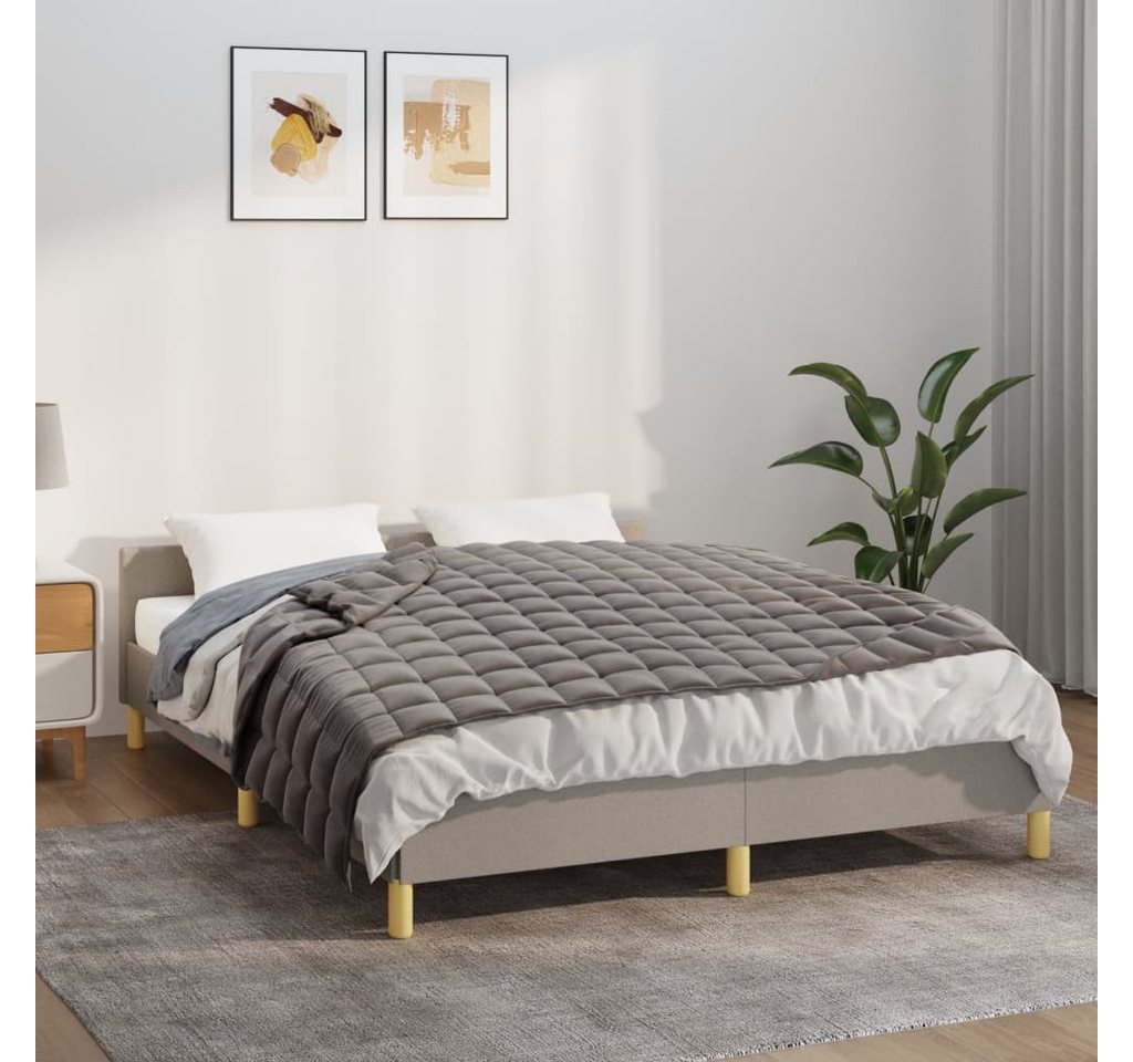 vidaXL Einziehdecke Gewichtsdecke Grau 120x180 cm 9 kg Stoff Bettdecke vidaXL Einziehdecke Gewichtsdecke Grau 120x180 cm 9 kg Stoff Bettdecke von vidaXL