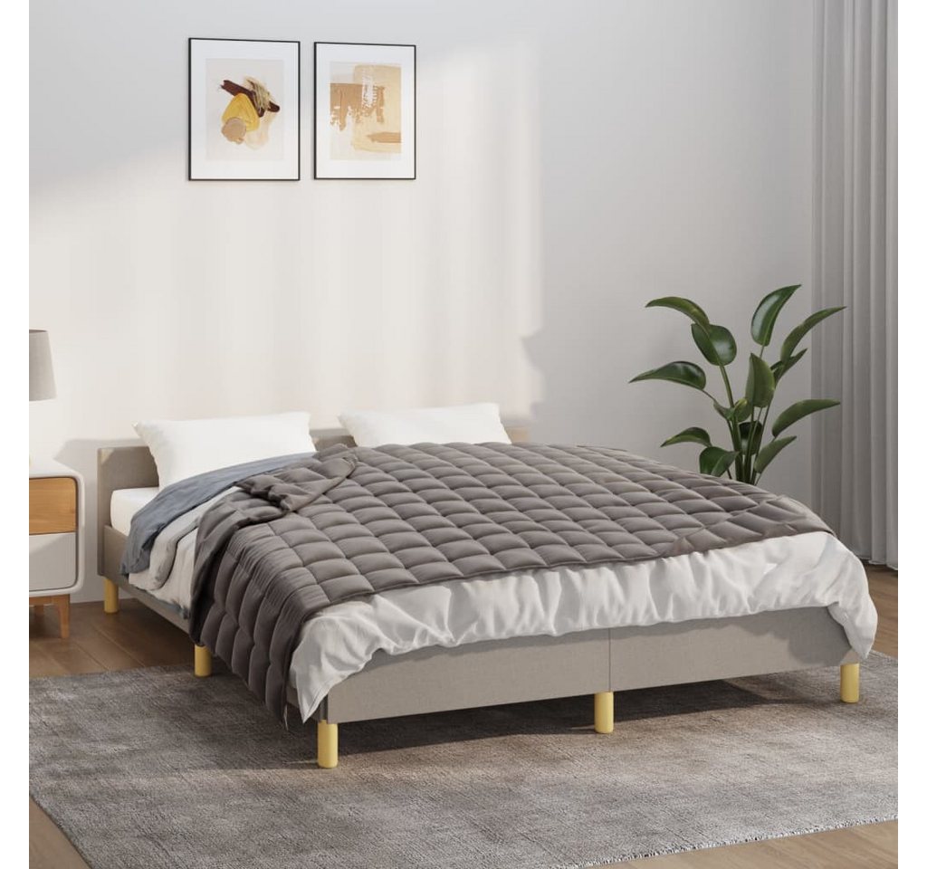 vidaXL Einziehdecke Gewichtsdecke Grau 122x183 cm 5 kg Stoff Bettdecke vidaXL Einziehdecke Gewichtsdecke Grau 122x183 cm 5 kg Stoff Bettdecke von vidaXL
