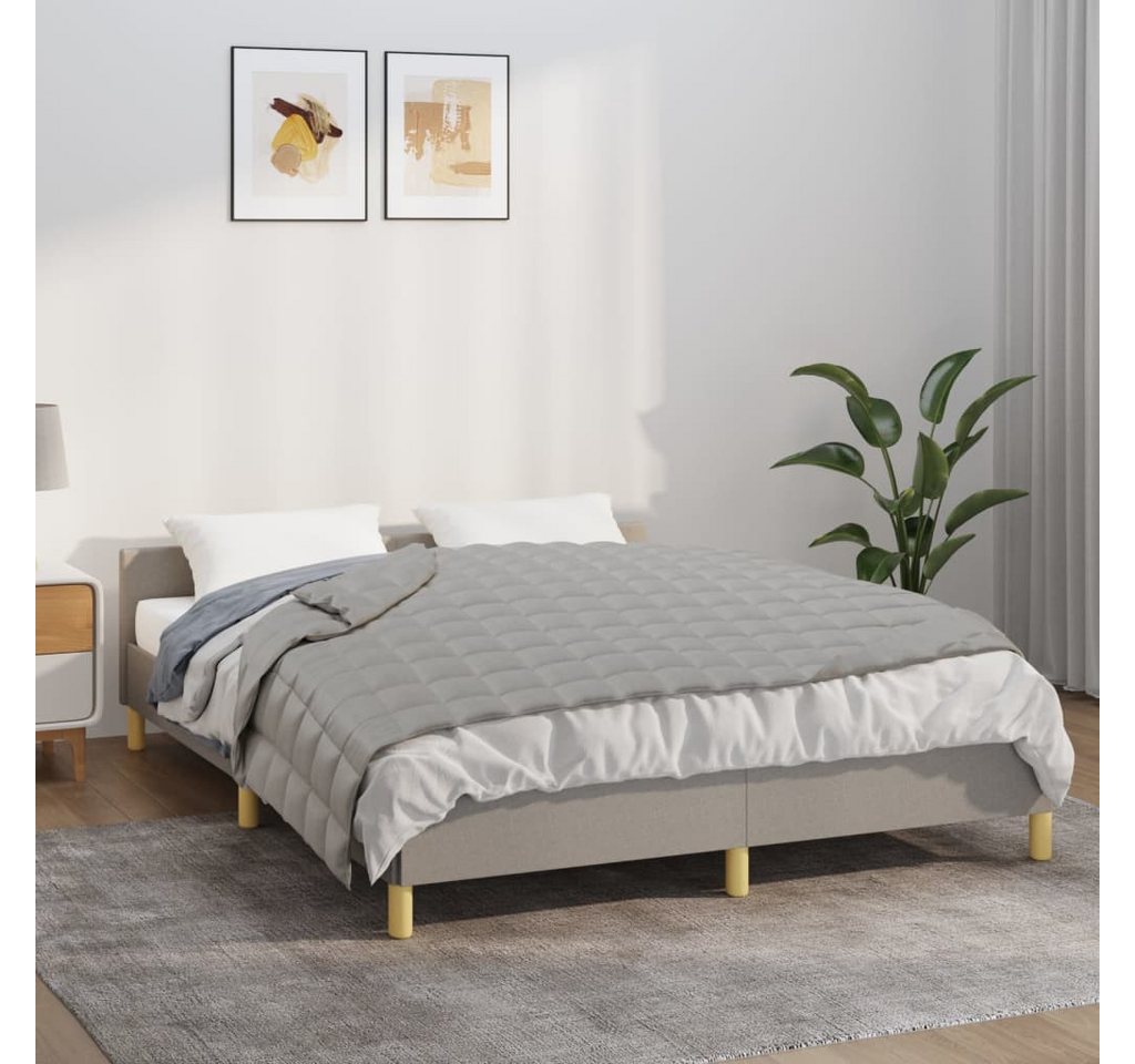 vidaXL Einziehdecke Gewichtsdecke Grau 137x200 cm 6 kg Stoff Bettdecke vidaXL Einziehdecke Gewichtsdecke Grau 137x200 cm 6 kg Stoff Bettdecke von vidaXL