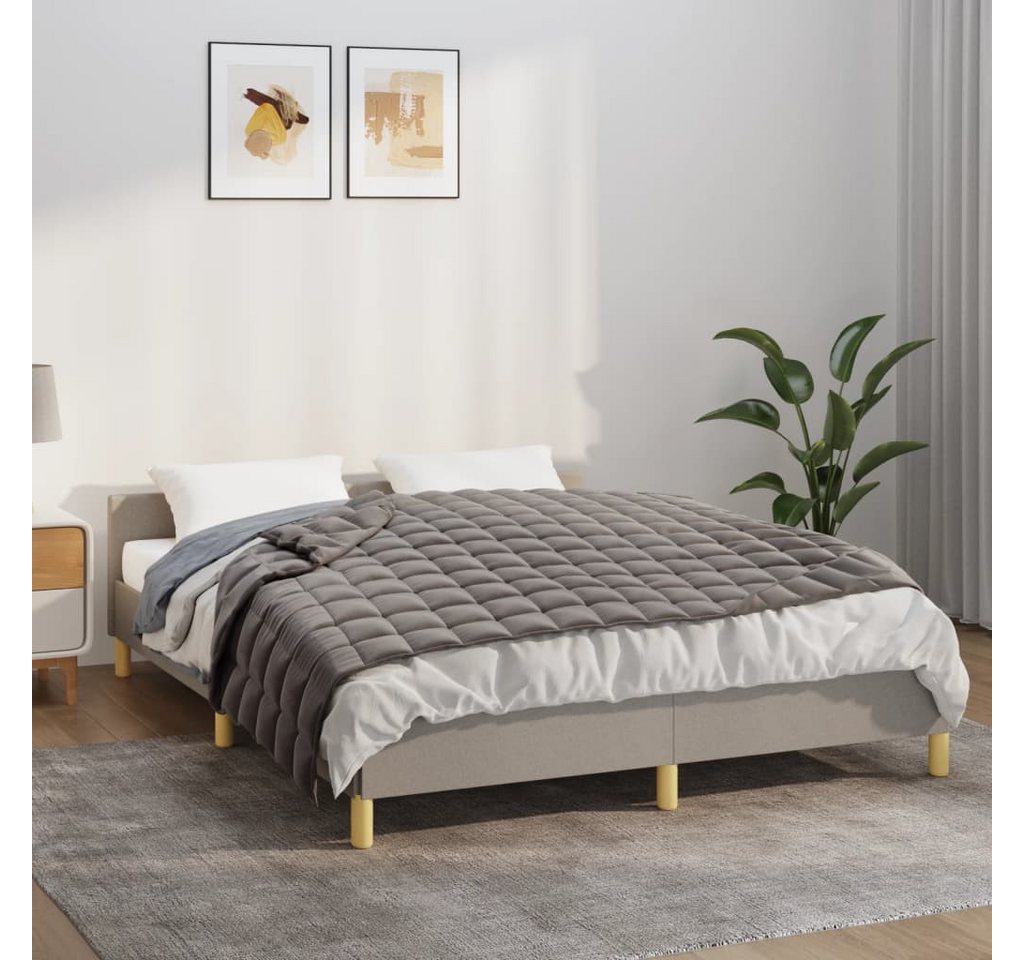 vidaXL Einziehdecke Gewichtsdecke Grau 152x203 cm 7 kg Stoff Bettdecke vidaXL Einziehdecke Gewichtsdecke Grau 152x203 cm 7 kg Stoff Bettdecke von vidaXL