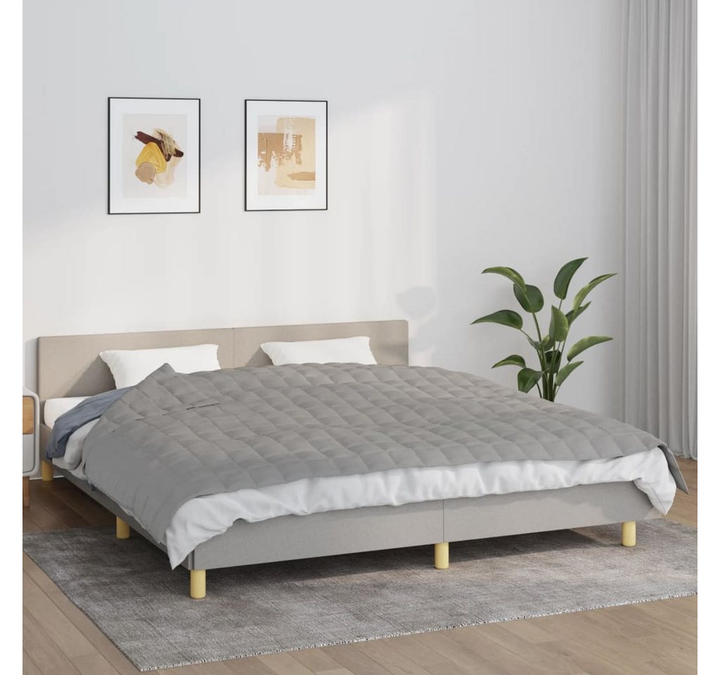 vidaXL Einziehdecke Gewichtsdecke Grau 155x220 cm 7 kg Stoff Therapie Bettdecke Einschlafh vidaXL Einziehdecke Gewichtsdecke Grau 155x220 cm 7 kg Stoff Therapie Bettdecke Einschlafh von vidaXL