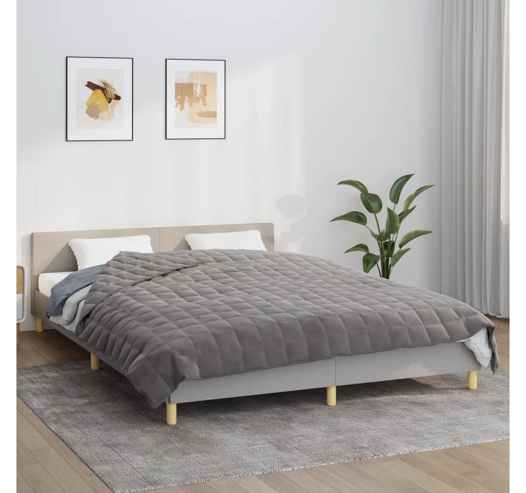 vidaXL Einziehdecke Gewichtsdecke Grau 200x200 cm 13 kg Stoff Bettdecke vidaXL Einziehdecke Gewichtsdecke Grau 200x200 cm 13 kg Stoff Bettdecke von vidaXL