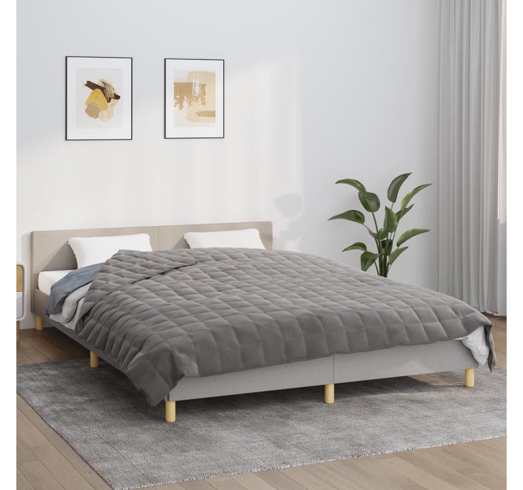 vidaXL Einziehdecke Gewichtsdecke Grau 200x200 cm 9 kg Stoff Bettdecke vidaXL Einziehdecke Gewichtsdecke Grau 200x200 cm 9 kg Stoff Bettdecke von vidaXL
