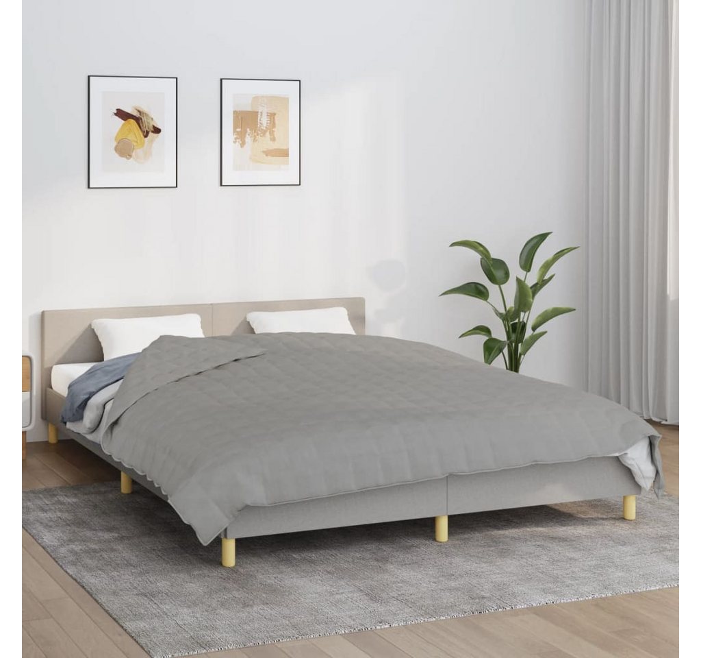vidaXL Einziehdecke Gewichtsdecke Grau 200x230 cm 13 kg Stoff Bettdecke vidaXL Einziehdecke Gewichtsdecke Grau 200x230 cm 13 kg Stoff Bettdecke von vidaXL