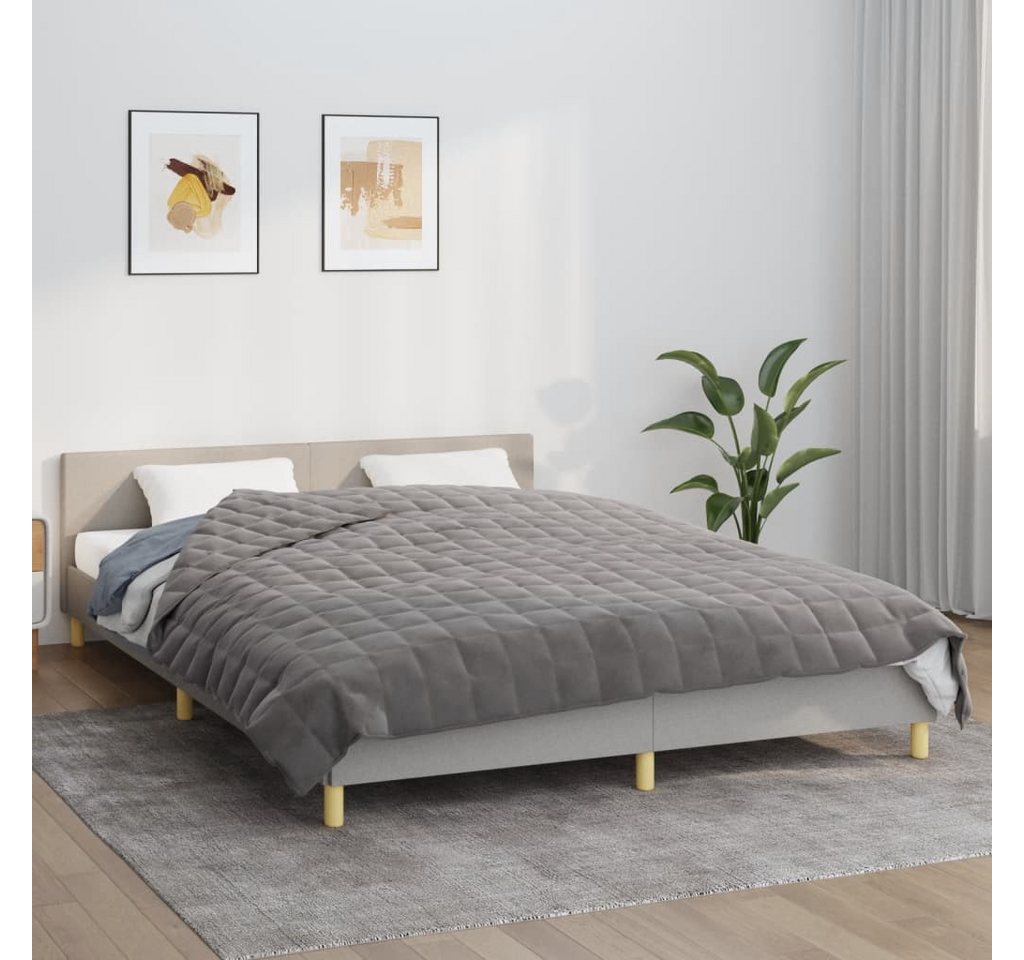 vidaXL Einziehdecke Gewichtsdecke Grau 220x230 cm 15 kg Stoff Bettdecke vidaXL Einziehdecke Gewichtsdecke Grau 220x230 cm 15 kg Stoff Bettdecke von vidaXL