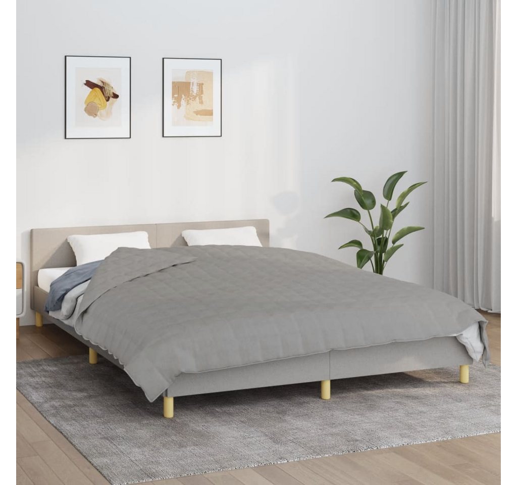 vidaXL Einziehdecke Gewichtsdecke Grau 220x240 cm 11 kg Stoff Bettdecke vidaXL Einziehdecke Gewichtsdecke Grau 220x240 cm 11 kg Stoff Bettdecke von vidaXL