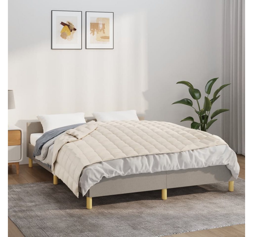 vidaXL Einziehdecke Gewichtsdecke Hellcreme 137x200 cm 6 kg Stoff Bettdecke vidaXL Einziehdecke Gewichtsdecke Hellcreme 137x200 cm 6 kg Stoff Bettdecke von vidaXL