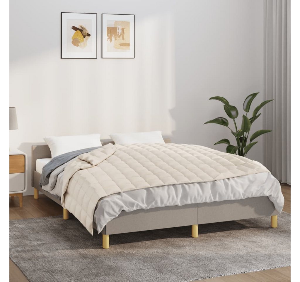 vidaXL Einziehdecke Gewichtsdecke Hellcreme 150x200 cm 7 kg Stoff Therapie Bettdecke Einsc vidaXL Einziehdecke Gewichtsdecke Hellcreme 150x200 cm 7 kg Stoff Therapie Bettdecke Einsc von vidaXL