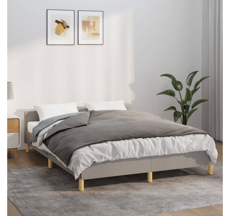 vidaXL Einziehdecke Gewichtsdecke mit Bezug Grau 137x200 cm 6 kg Stoff Bettdecke von vidaXL