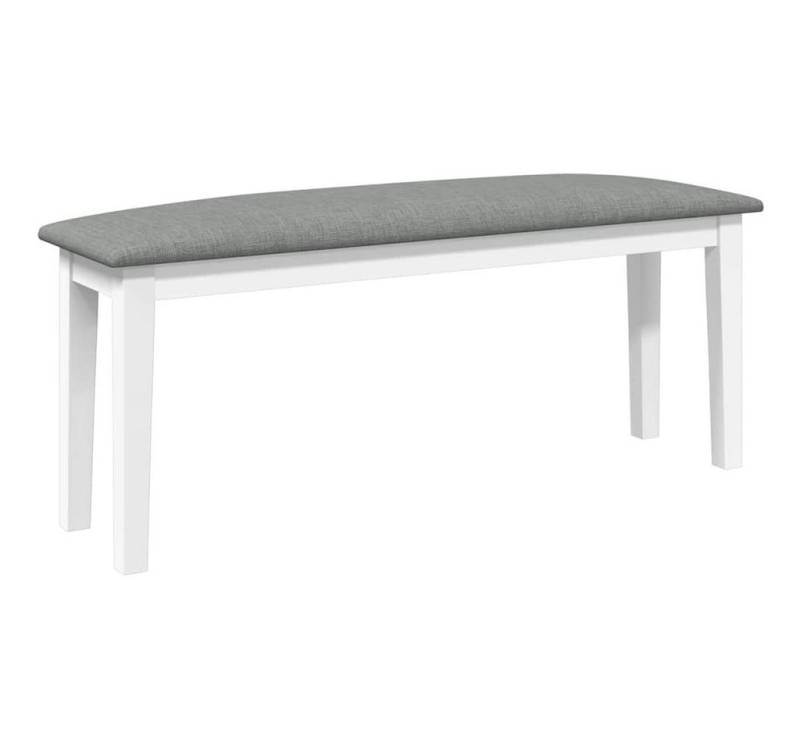 vidaXL Essbank Bank 110 cm Weiß Massivholz Gummibaum vidaXL Essbank Bank 110 cm Weiß Massivholz Gummibaum von vidaXL