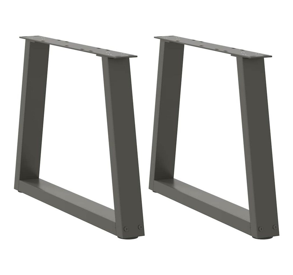 vidaXL Esstisch, Esstisch Beine V-Form 2 Stück Anthrazit 60x(42-43,3) cm Stahl von vidaXL