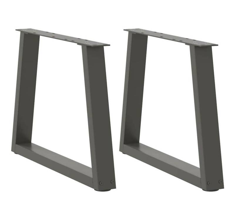 vidaXL Esstisch, Esstisch Beine V-Form 2 Stück Anthrazit 60x(42-43,3) cm Stahl von vidaXL