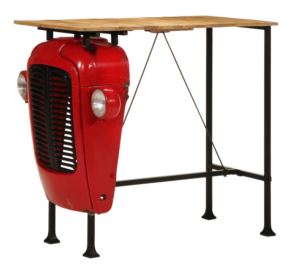 vidaXL Esstisch Bartisch Traktor Rot und Braun 55x120x107 cm Massivholz (1-St) von vidaXL