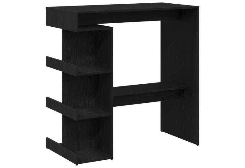 vidaXL Esstisch Bartisch mit Ablagen Schwarz Eiche 100x50x101,5 cm (1-St) von vidaXL