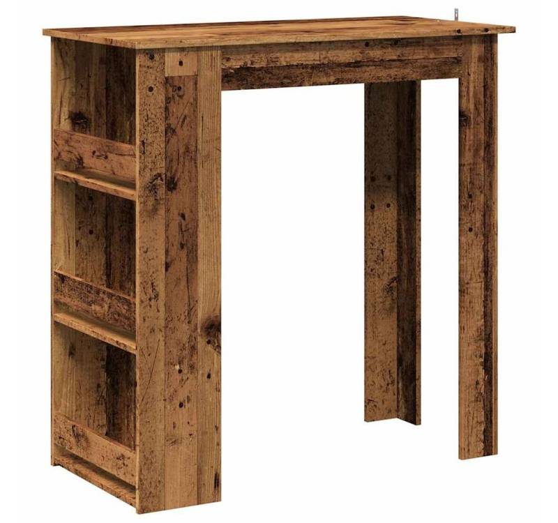 vidaXL Esstisch Bartisch mit Regal Altholz-Optik 102x50x103,5 cm (1-St) von vidaXL
